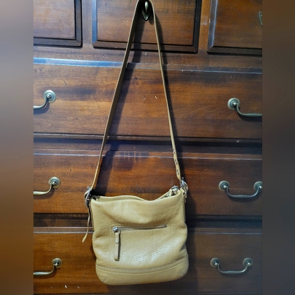 Coach Tan Leather Crossbody/Shoulder Purse Handbag - Picture 2 of 5